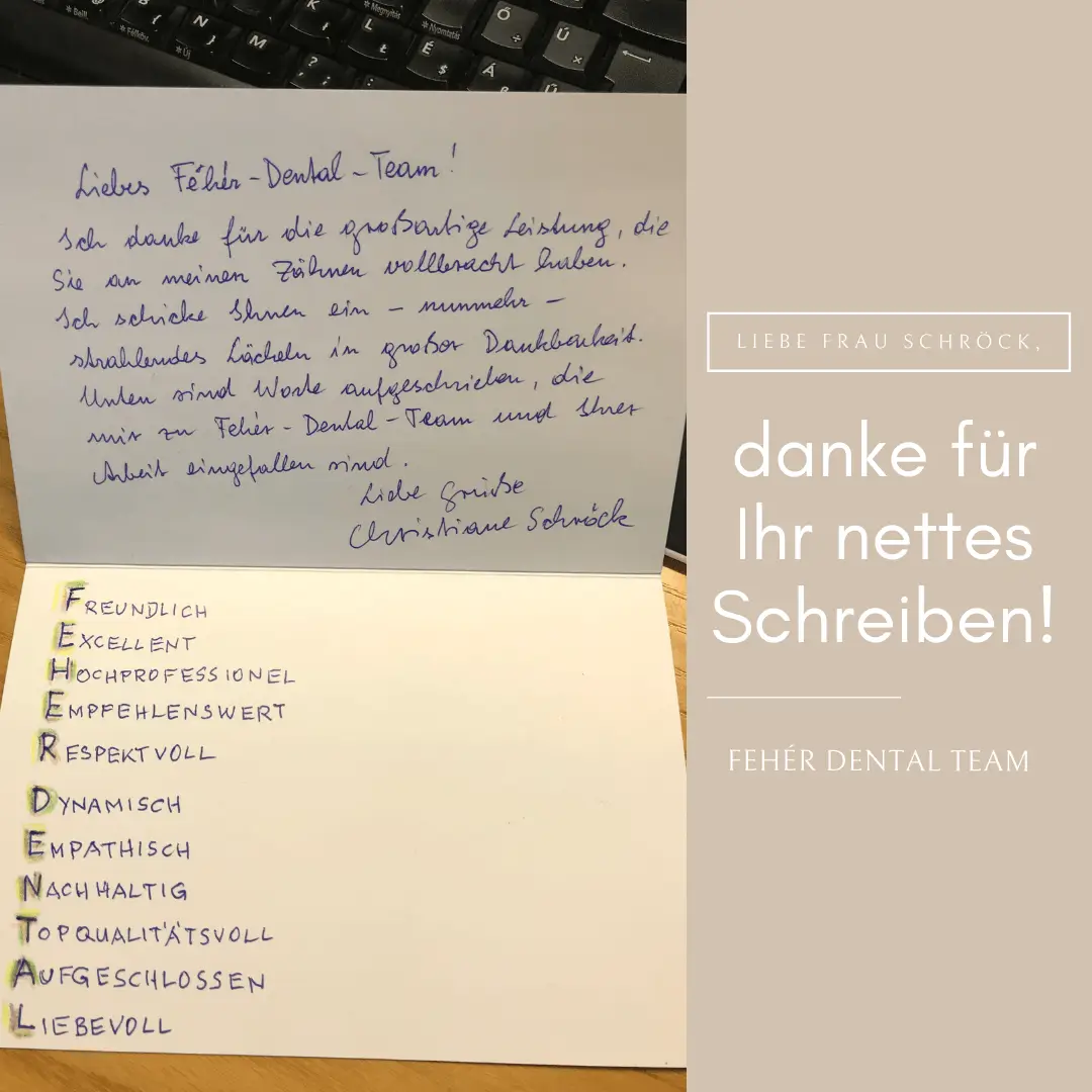 Danke für Ihr nettes schreiben