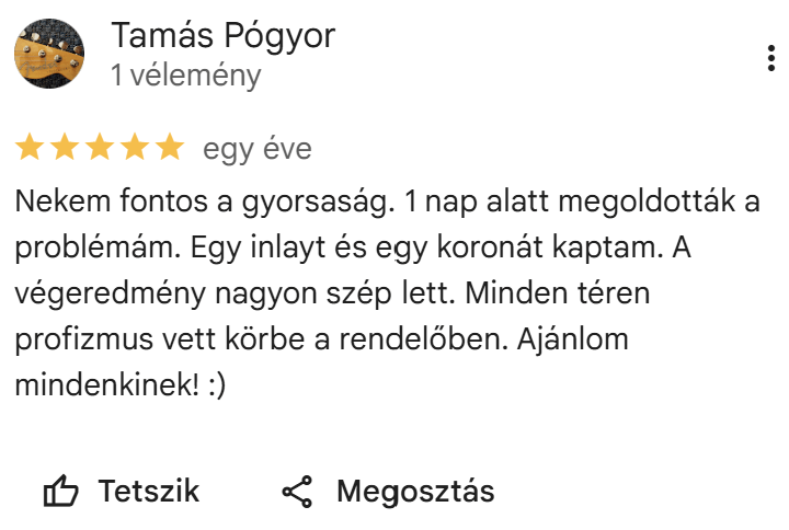 Google értékelés